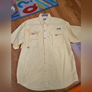 Columbia PFG Mens Short Sleeve Button Down Shirt